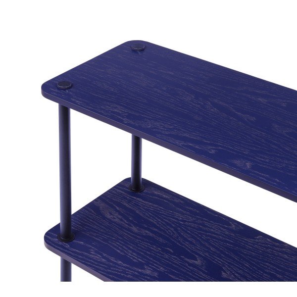 Zils plaukts ar ozolkoka imitāciju 80x163x35 cm Teidi – noo.ma-image-3