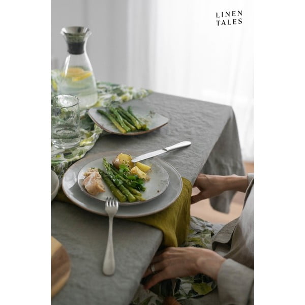 Lina galdauts 140x140 cm Khaki – Linen Tales-image-1