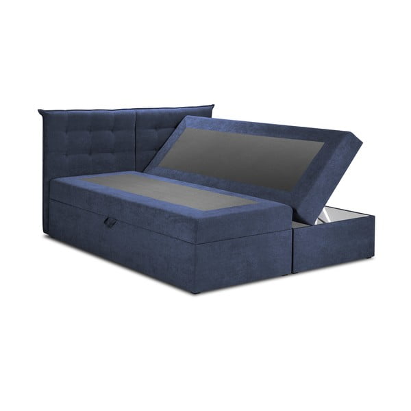 Tumši zila divguļamā gulta Mazzini Beds Echaveria, 200 x 200 cm-image-2