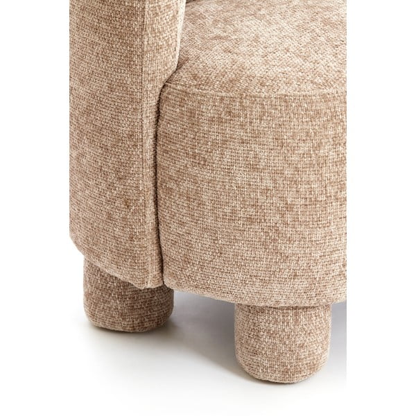 Gaiši brūns atpūtas krēsls Kamova – Light & Living-image-1