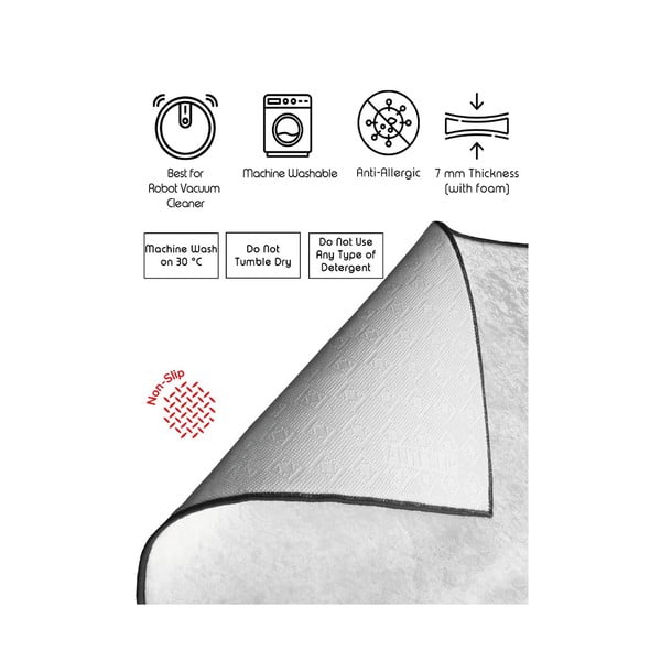 Pelēki/bēši vannas istabas paklājiņi (2 gab.) 60x100 cm – Foutastic-image-3