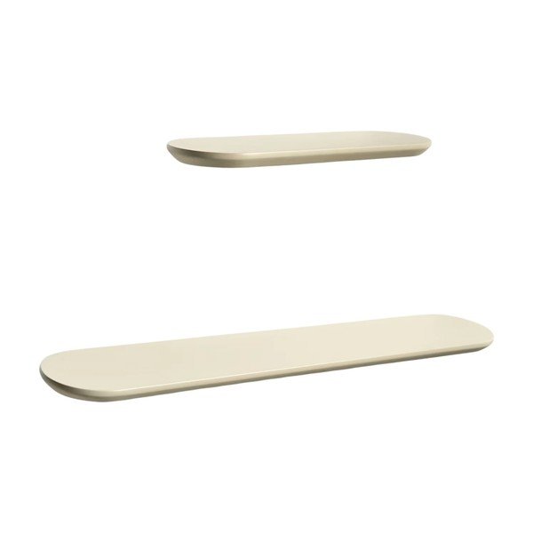 Bēši sienas plaukti (2 gab.) 55 cm Arely – Kave Home