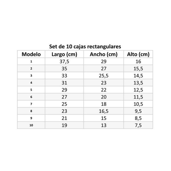 Kartona uzglabāšanas kastes (10 gab.) ar vāku – Casa Selección-image-4