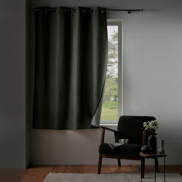 Pelēks mikrošķiedras siltumizolējošs aizkars 135x180 cm Micropolar – douceur d'intérieur-image-4