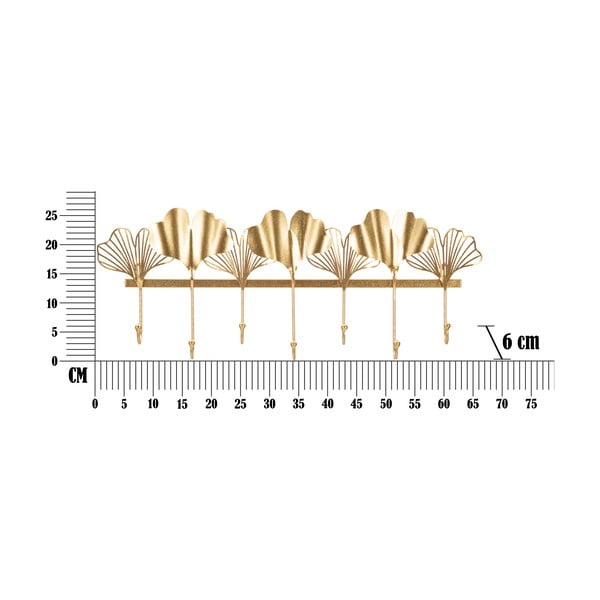 Sienas pakaramais zelta krāsā Mauro Ferretti Leaves-image-2