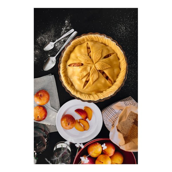 Sarkana keramikas kūku veidne Emile Henry, ⌀ 28 cm-image-1