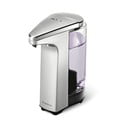 Sudraba krāsas automātiskais ziepju dozators no plastmasas 237 ml – simplehuman