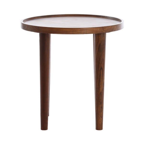 Akācijas masīvkoka apaļš sānu galdiņš ø 49 cm Qiano – Light & Living-image-1