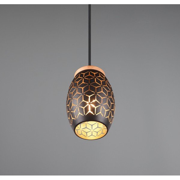 Melna piekaramā lampa ø 15 cm Bidar – Reality-image-1