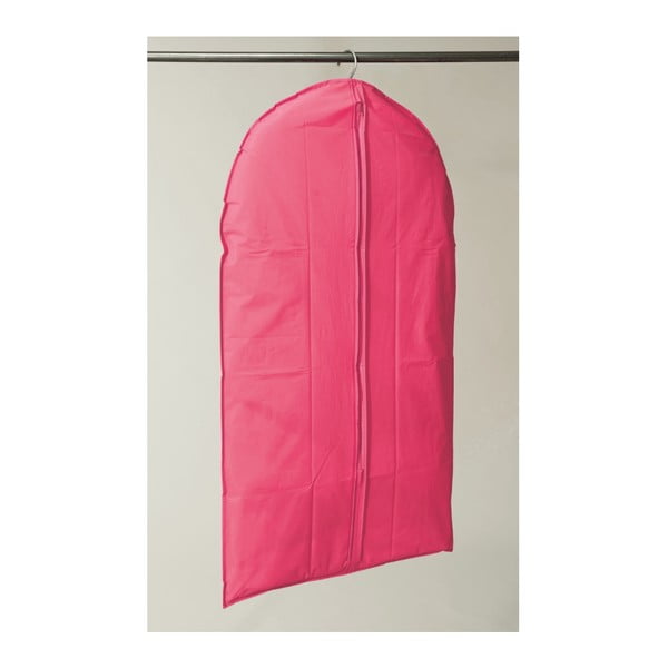Tekstila piekaramais kleitu pārvalks Compactor Garment Hot Pink, 100 cm, karsti rozā krāsā