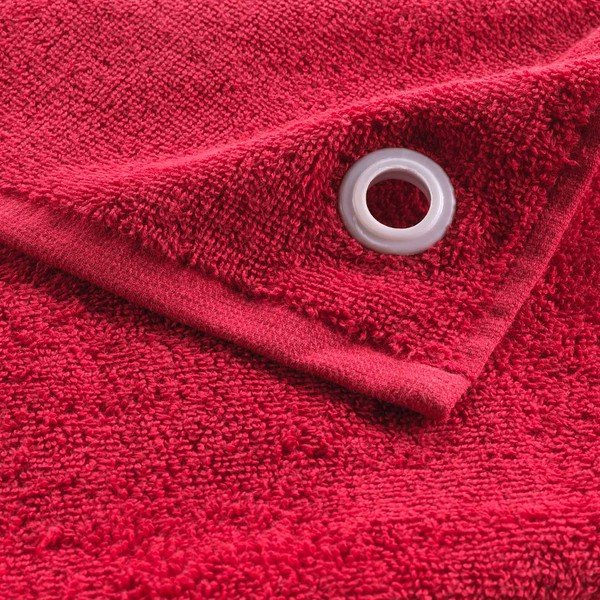 Sarkans frotē kokvilnas dvielis 50x50 cm Cuistot – douceur d'intérieur-image-2