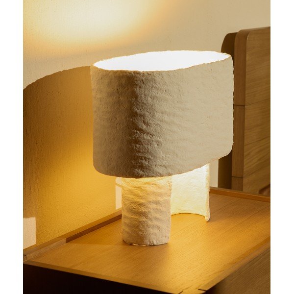 Balta galda lampa (augstums 37,5 cm) Bedala – Kave Home-image-2