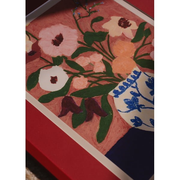 Plakāts 30x40 cm Flowers on Blue Table – Carla Llanos – The Poster Club-image-2