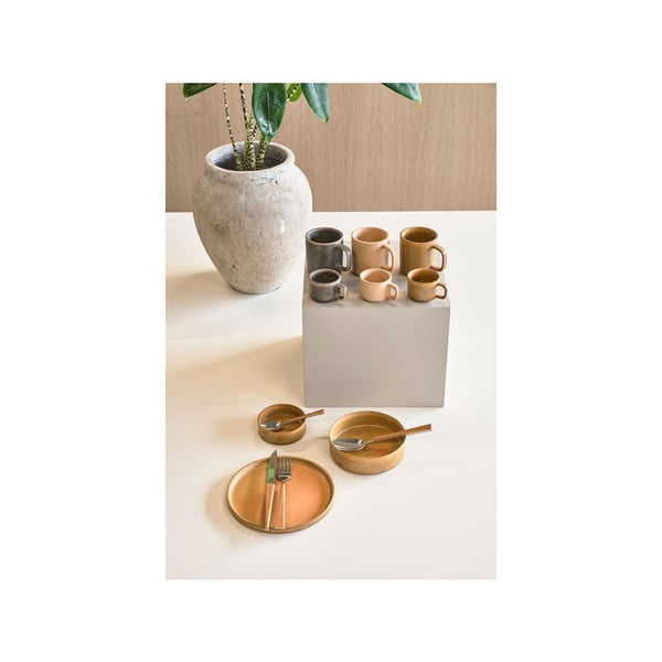 2 bēšu porcelāna krūžu komplekts Villa Collection Fjord, 250 ml-image-3