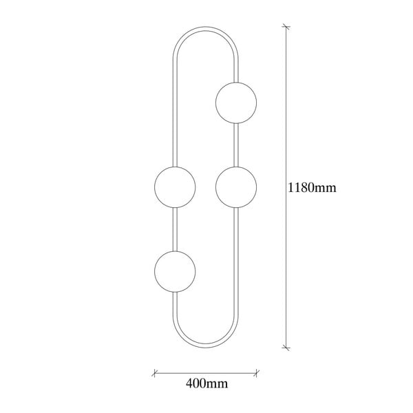 Melna metāla sienas lampa Opviq lights Karpos-image-2