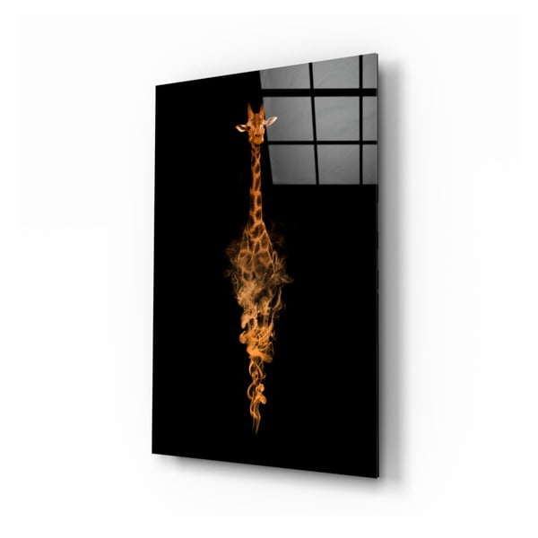 Stikla glezna Insigne Giraffe, 46 x 72 cm