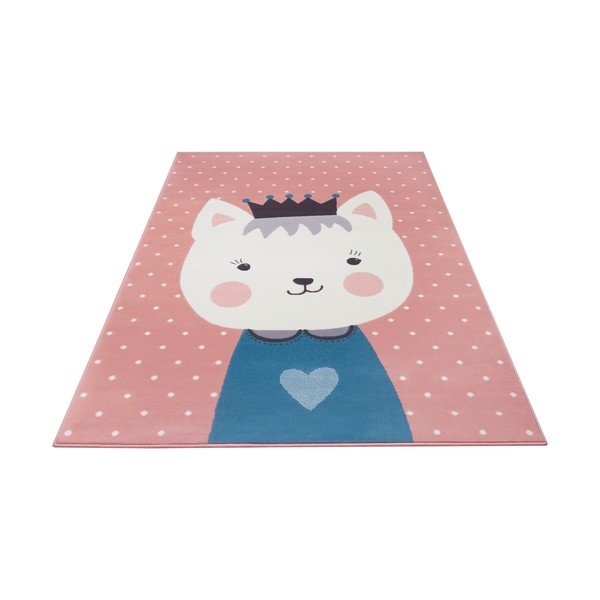 Rozā bērnu paklājs Hanse Home Adventures Kitty Bonny, 160 x 220 cm-image-2