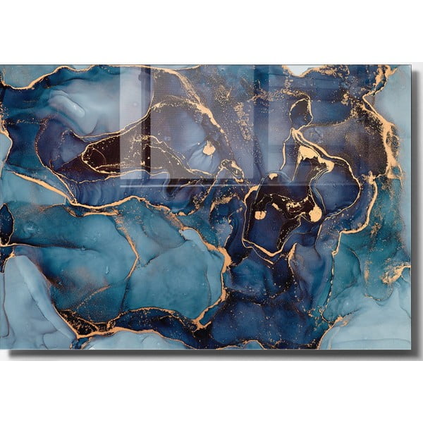 Stikla glezna 70x50 cm Dark Marble – Wallity