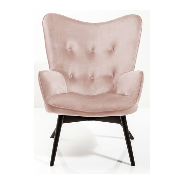 Gaiši rozā krēsls Kare Design Vicky
