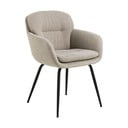 Bēšs polsterēts ēdamistabas krēsls ar roku balstiem Dora – Actona