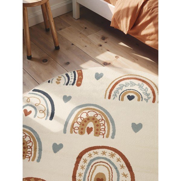 Krēmkrāsas bērnu paklājs ø160 cm Bowie – Hanse Home-image-2
