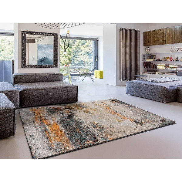 Okera dzeltens/pelēks paklājs 80x150 cm Eider – Universal-image-1