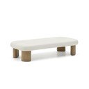 Dārza kafijas galdiņš ar betona galda virsmu 70x140 cm Labra – Kave Home