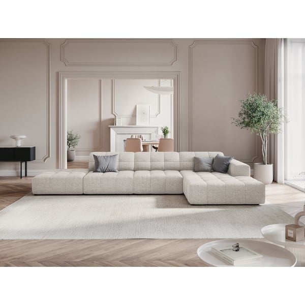 Gaiši pelēks stūra dīvāns (ar labo stūri) Chicago – Cosmopolitan Design-image-1