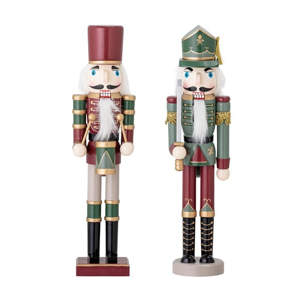 Koka Ziemassvētku figūriņas (2 gab.) (augstums 38 cm) Darren – Bloomingville