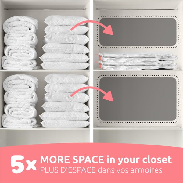 Vakuuma maisi apģērbam (5 gab.) Vacuum XL – Compactor-image-2