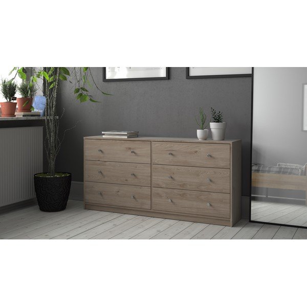 Dabīga toņa kumode 143x68x32 cm May – Tvilum-image-1