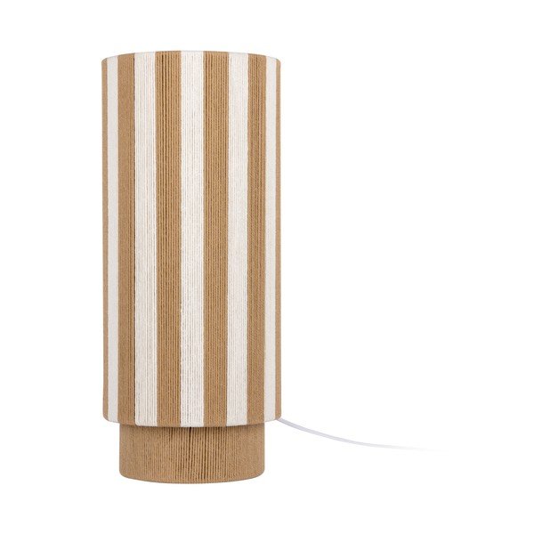 Balta/dabīga toņa no virves galda lampa (augstums 58 cm) Vienna Stripes – Leitmotiv