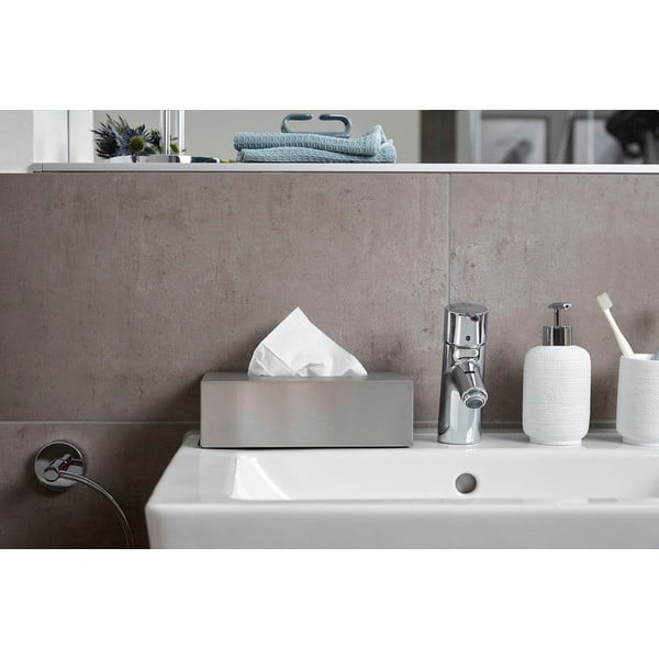 Nerūsējošā tērauda kaste kosmētikas salvetēm Wenko-image-1