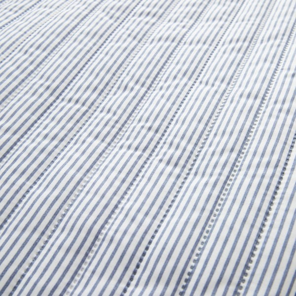 Zils stepēts gultas pārklājs 220x230 cm Stripe – Catherine Lansfield-image-3