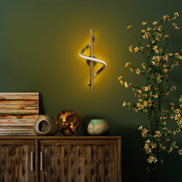 Misiņa krāsas LED sienas lampa Likma – Opviq lights-image-2