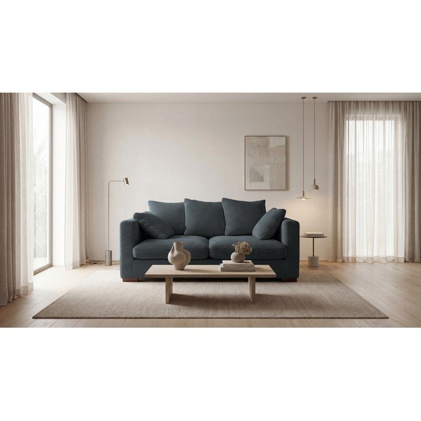 Pelēks velveta dīvāns 175 cm Comfy – Scandic-image-1