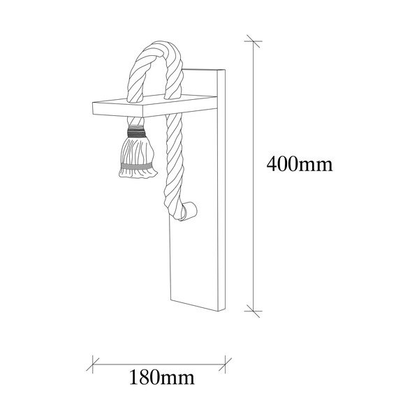 Dabīga toņa sienas lampa Erebos – Opviq lights-image-4
