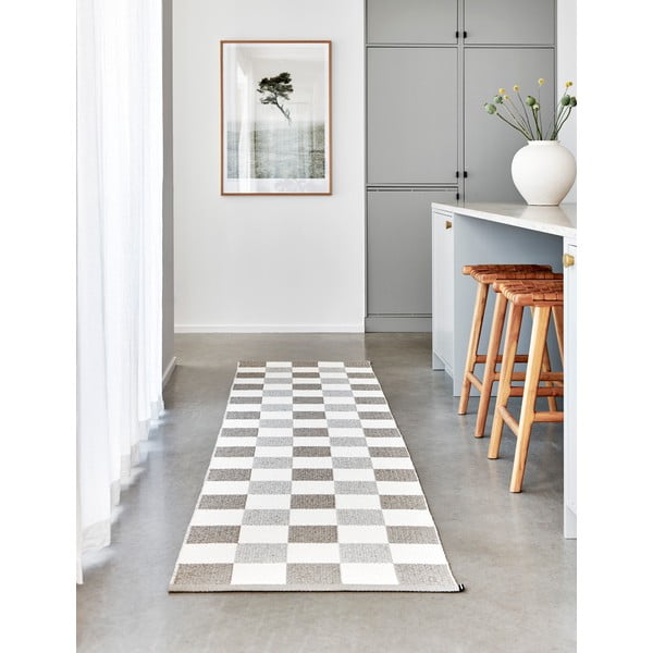 Bēšs/krēmkrāsas iekštelpu un āra celiņa paklājs 70x160 cm Pix Dark Linen – Pappelina-image-1