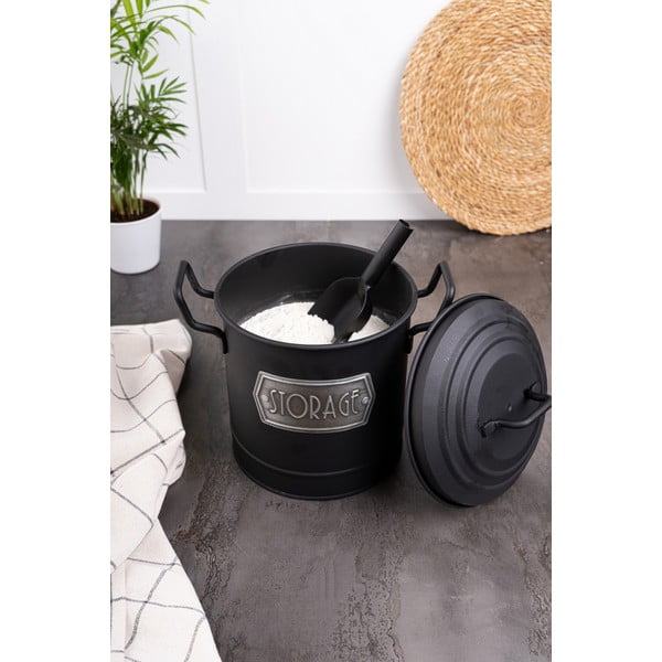 Tērauda pārtikas trauks ar lāpstiņu – Hermia-image-2