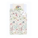 Balta/bēša vienguļamā kokvilnas bērnu gultas veļa 135x200 cm Transport – Bianca