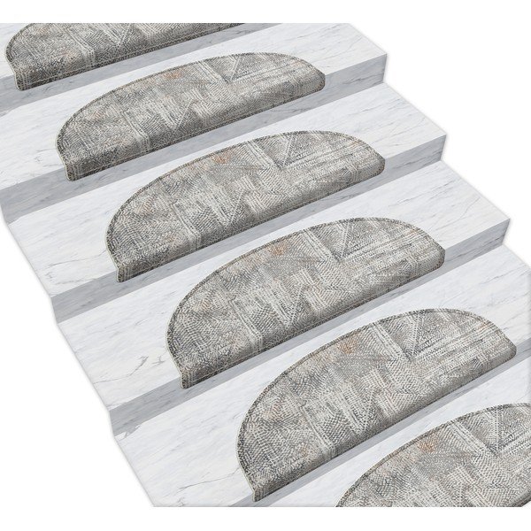 Pelēki kāpņu paklāji (16. gab.) 65x20 cm Horizon – Vitaus-image-1