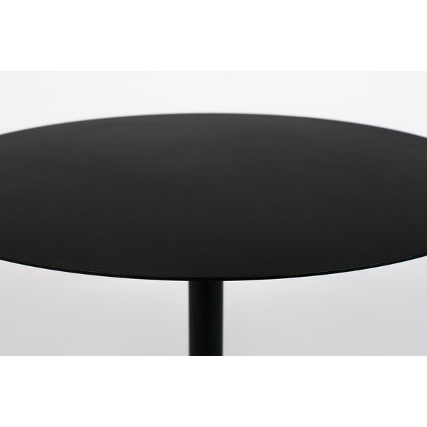 Melns metāla apaļš žurnālgaldiņš ø 60 cm Snow – Zuiver-image-2