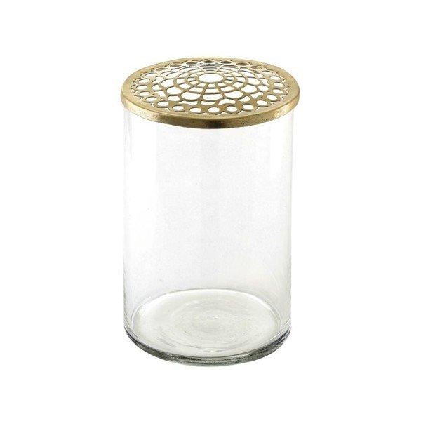 Stikla vāze A Simple Mess Kassandra Brass, ⌀ 10 cm-image-3