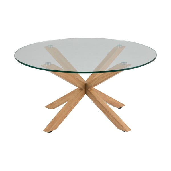 Žurnālgaldiņš ar stikla virsmu Actona Heaven, ⌀ 82 cm-image-1