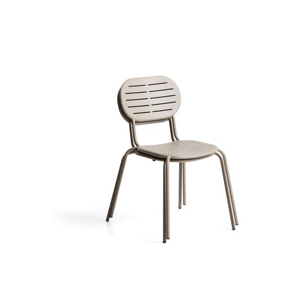 Pelēkbrūns metāla dārza krēsls Brai – Kave Home-image-4