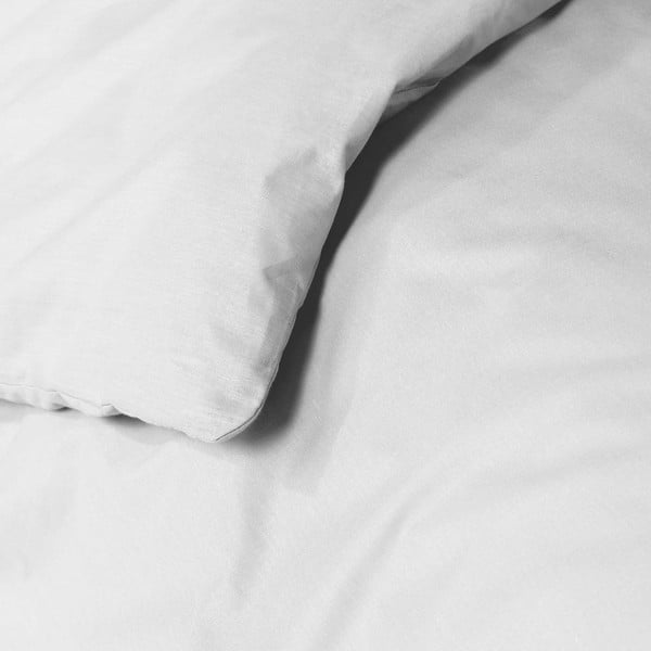 Balta vienguļamā kokvilnas gultas veļa 140x200 cm Lina – douceur d'intérieur-image-1
