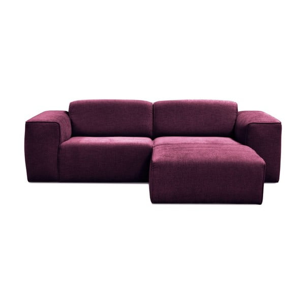 Violets trīsvietīgs dīvāns ar pufu Cosmopolitan Design Phoenix