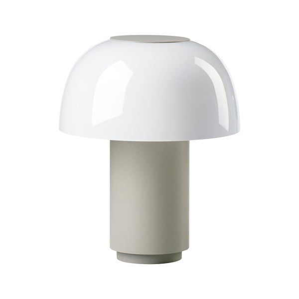 Pelēka alumīnija LED galda lampa ar regulējamu spilgtumu (augstums 22 cm) Harvest – Zone