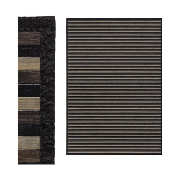 Pelēks bambusa paklājs 140x200 cm – Casa Selección-image-2