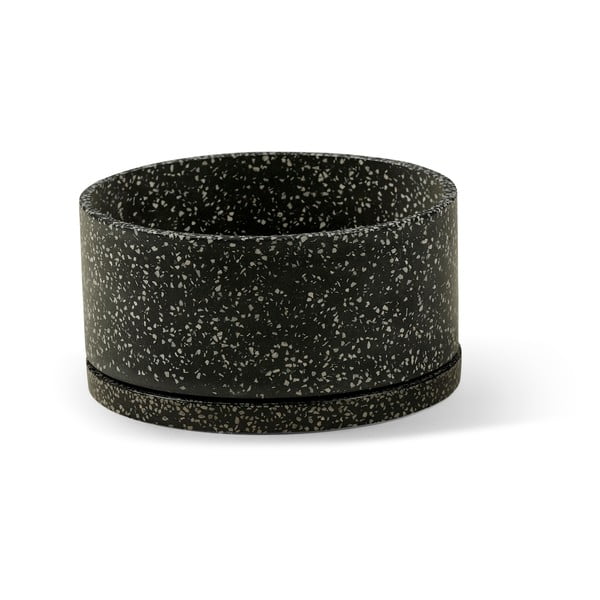 Divi tumši pelēki puķu podi Bonami Selection Terrazzo-image-2